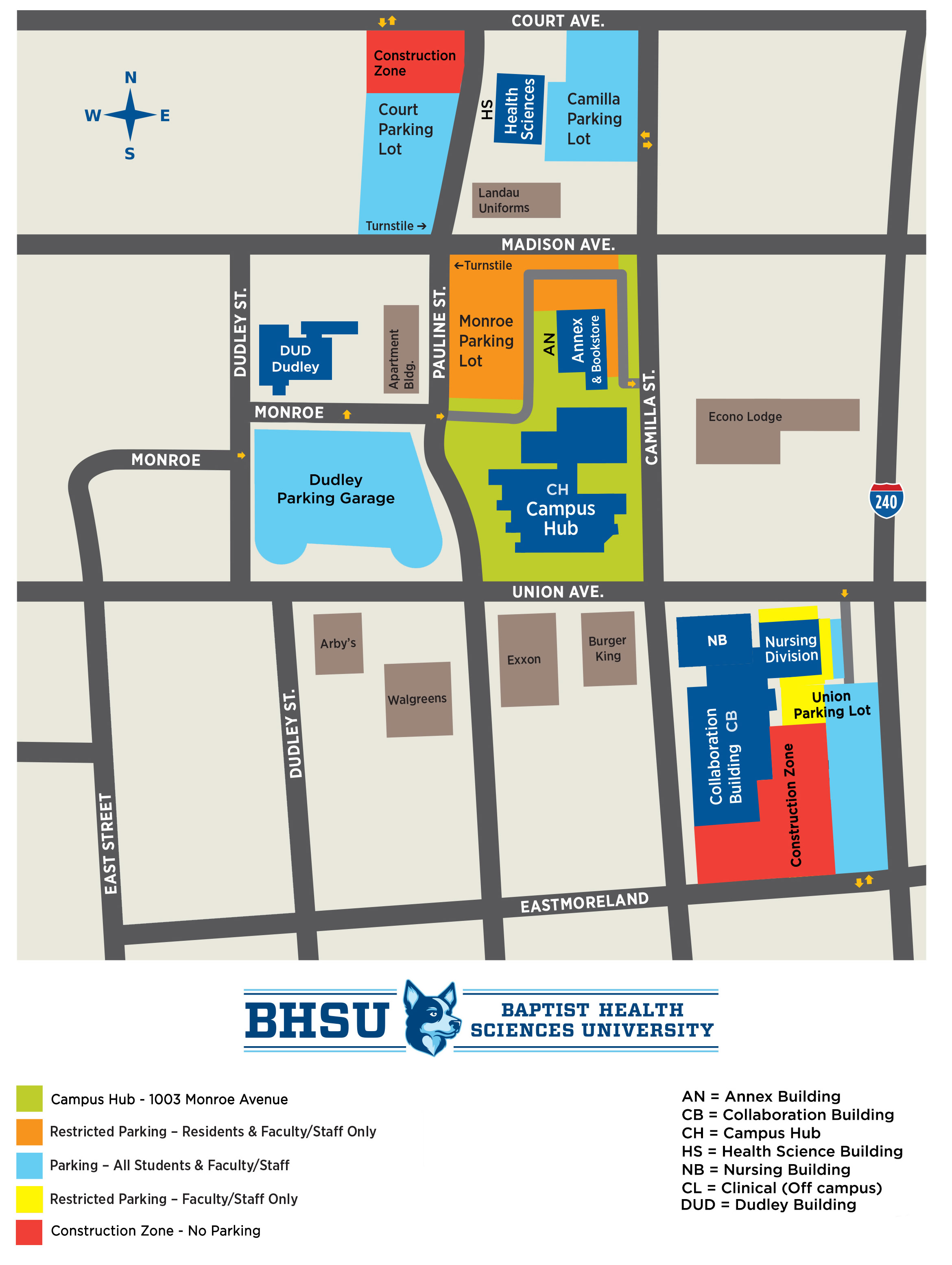 BHSU Campus Map