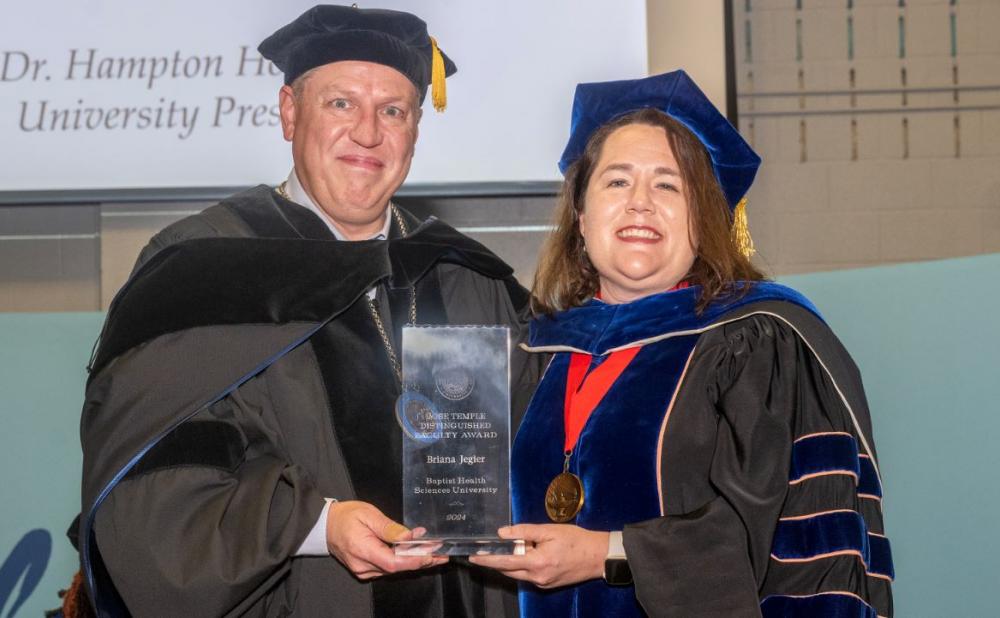 Distinguished Faculty award winner Dr. Briana Jegier