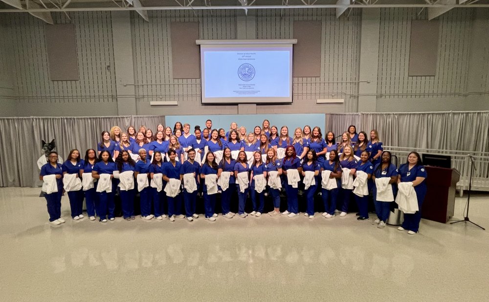 White Coat Ceremony students