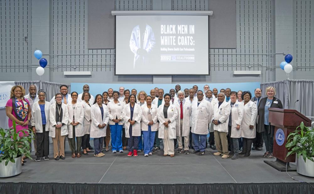 Black Men in White Coats event