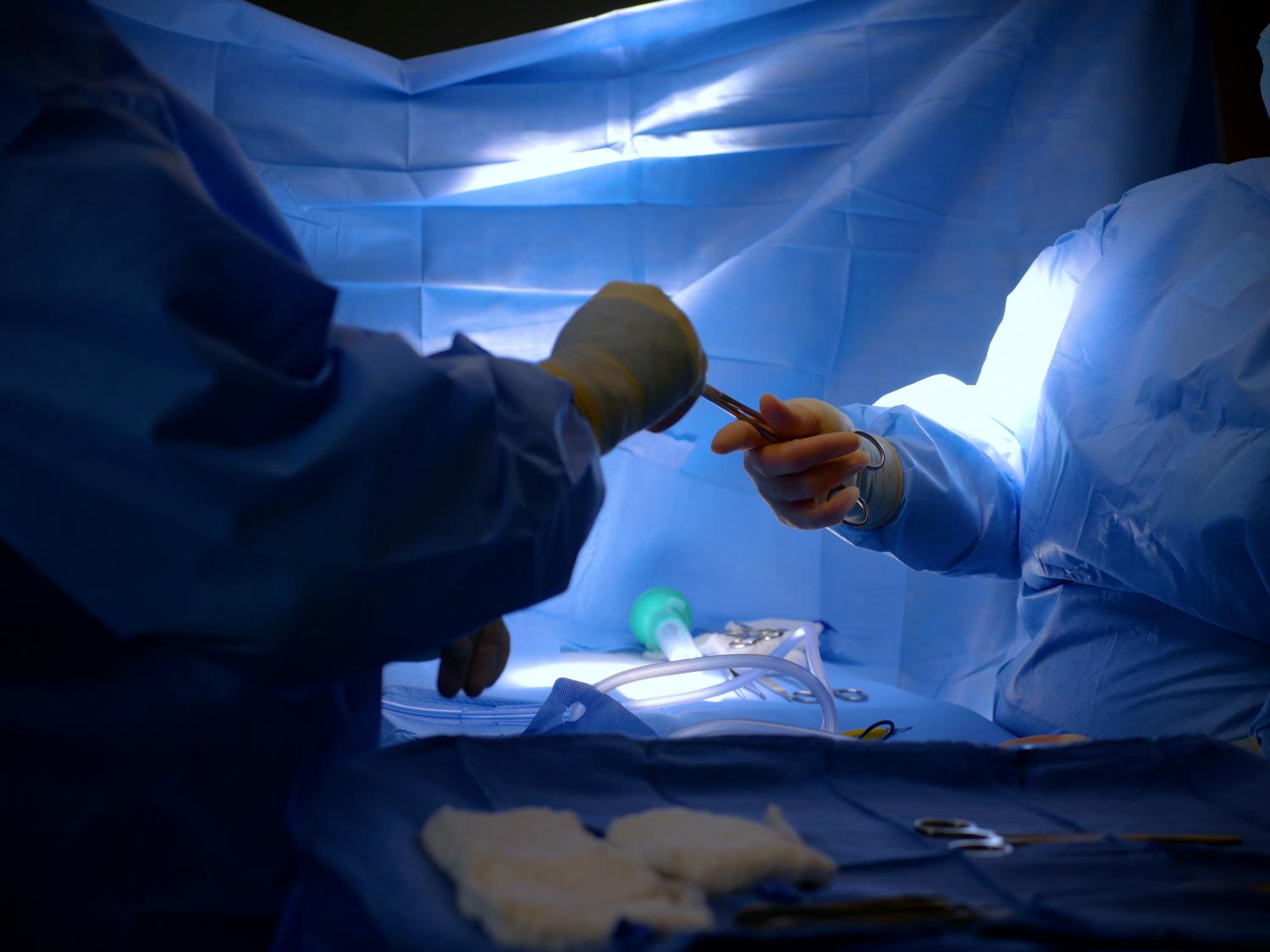 Surgical technologists in an Operating Room during surgery