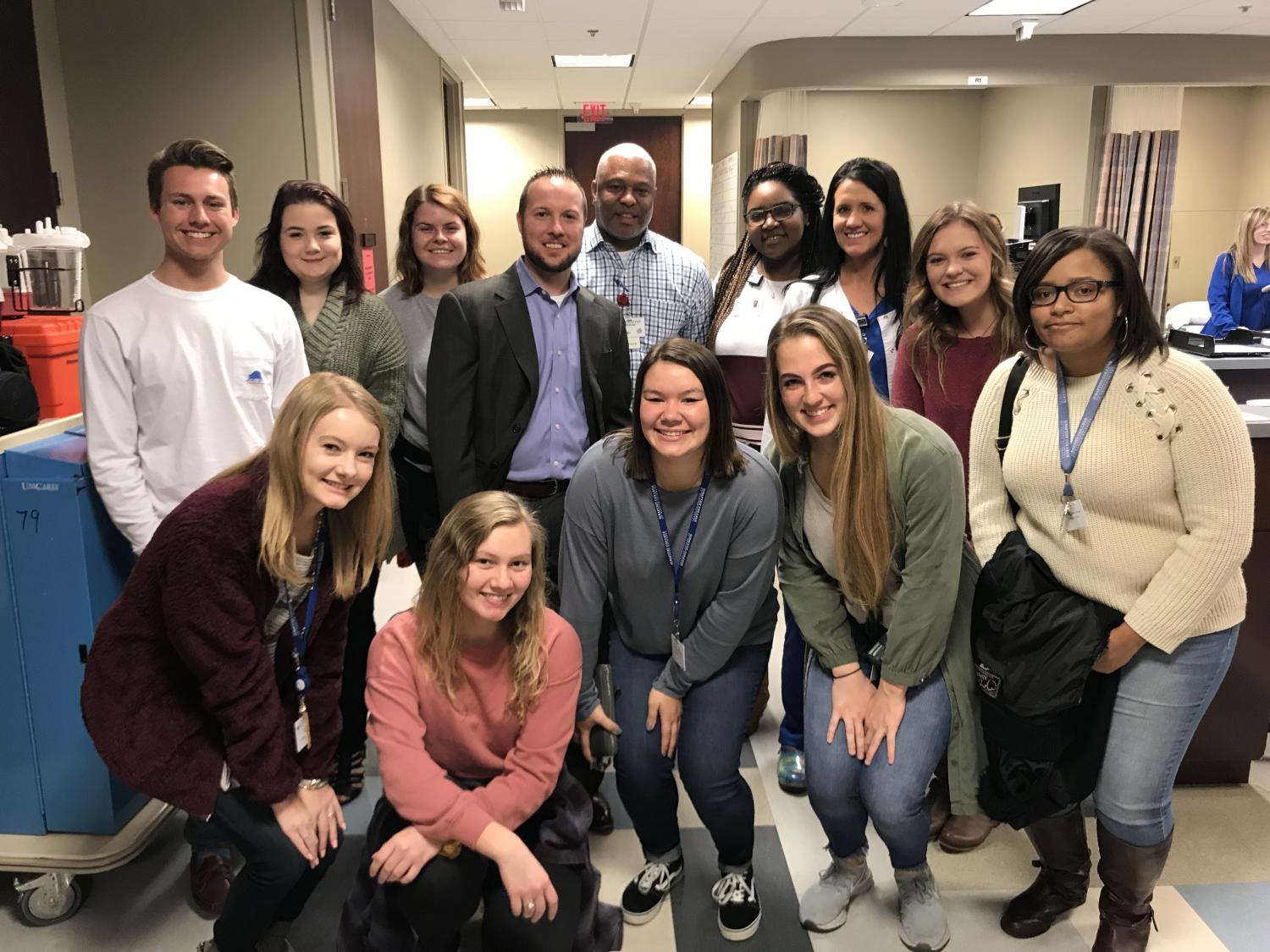 Honors Program touring a BMHCC facility