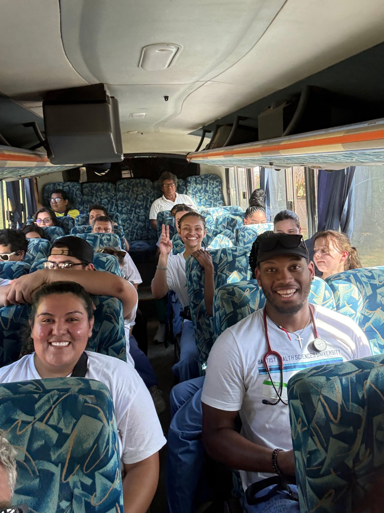 students on a bus