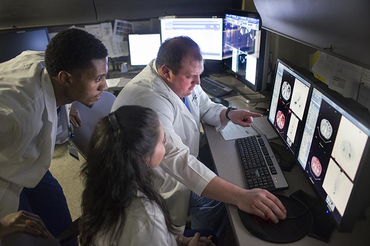 Nuclear Medicine students at clinical site