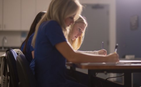 Image of student writing 
