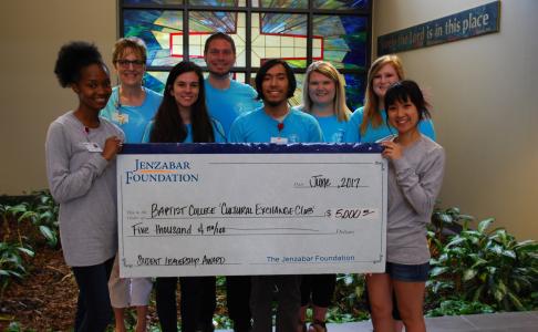 Cultural Exchange Club wins Student Leadership Award from Jenzabar Foundation